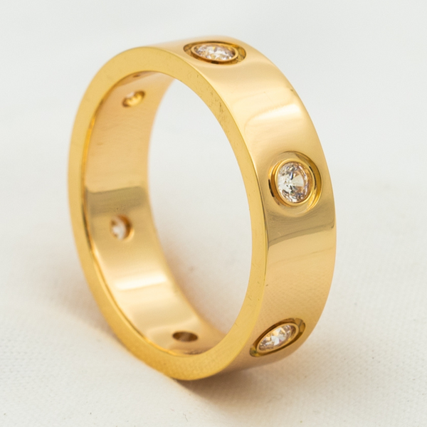 <MAGIC>LOVE RING 5.5MM 6 DIAMONDS PINK GOLD