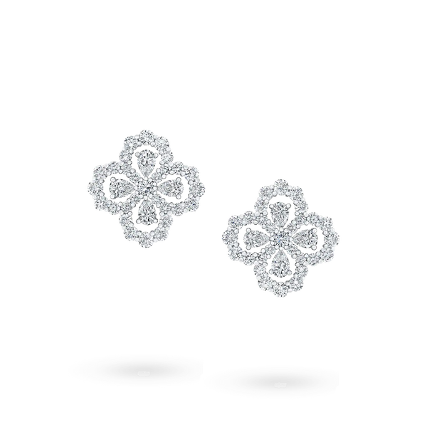 <MAGIC>LOOP EARRINGS FULL MOTIF DIAMOND 16MM
